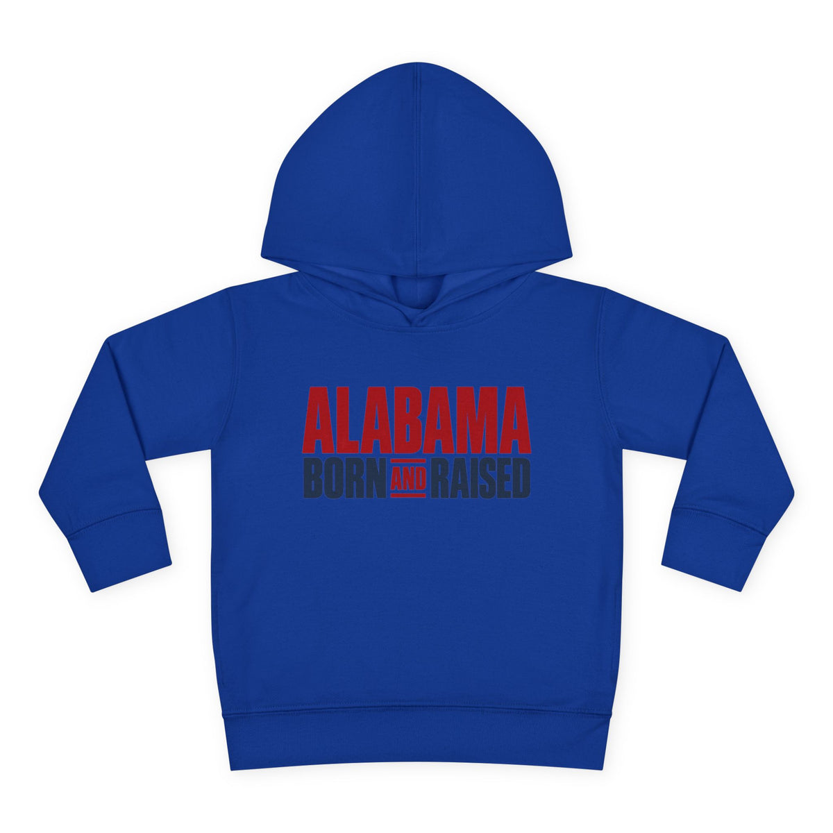Alabama Born and Raised Minimal Heritage Unisex Toddler Pullover Fleece Hoodie
