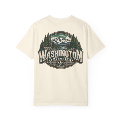 Washington Evergreen Unisex Comfort Color 1717 Streetwear Graphic Tee