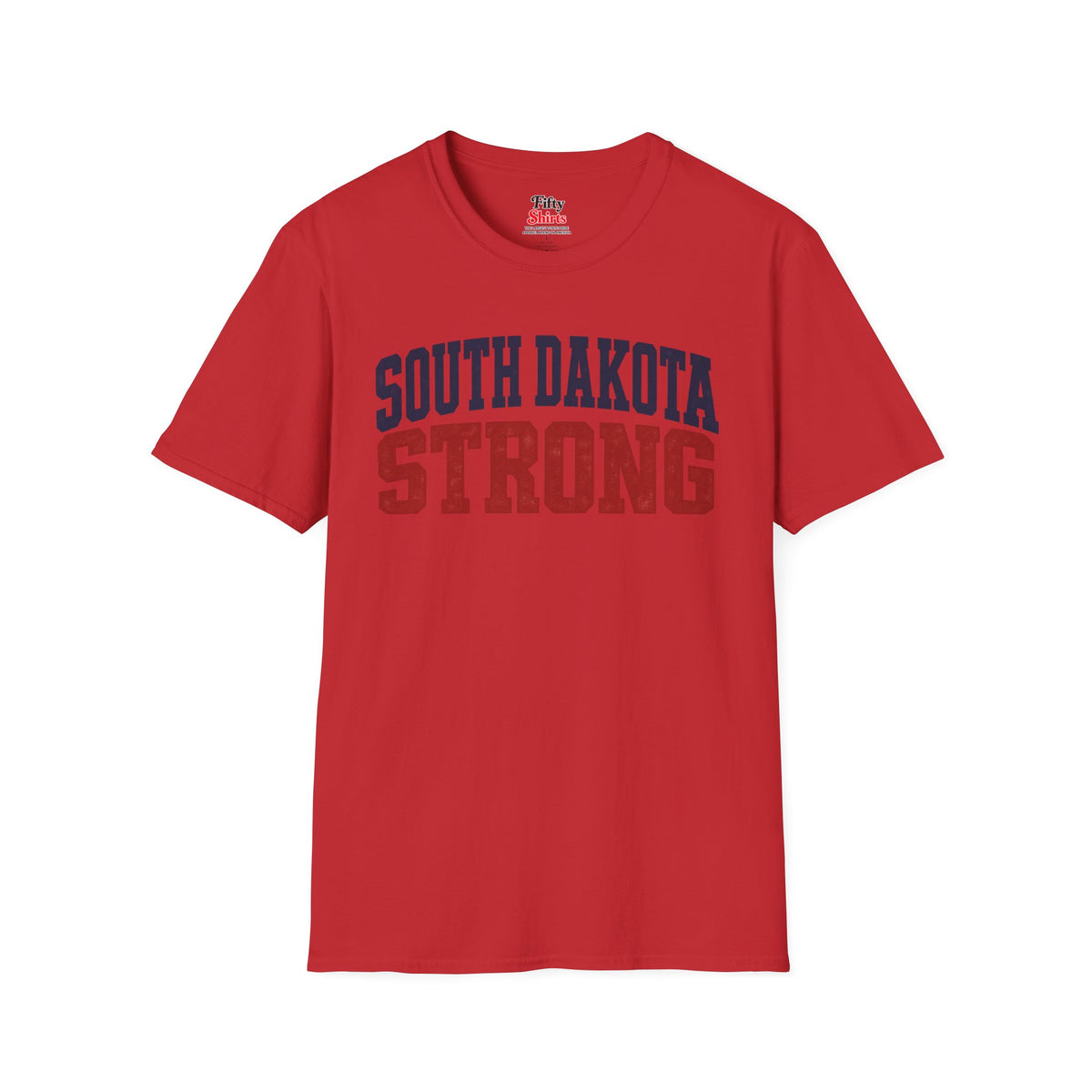 South Dakota Strong Unisex Softstyle T Shirt State Name Graphic Tee