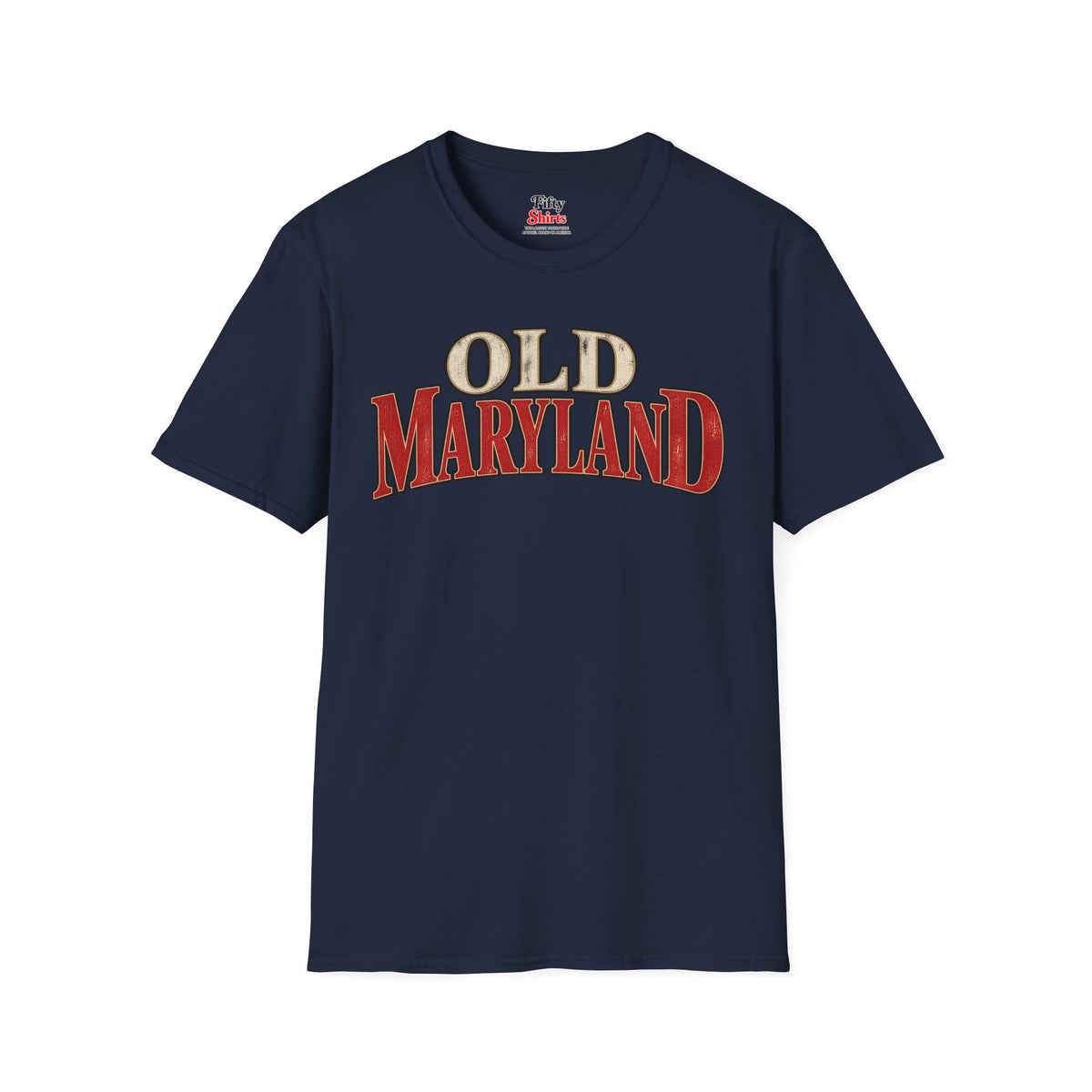 Old Maryland Unisex Softstyle T Shirt State Name Graphic Tee