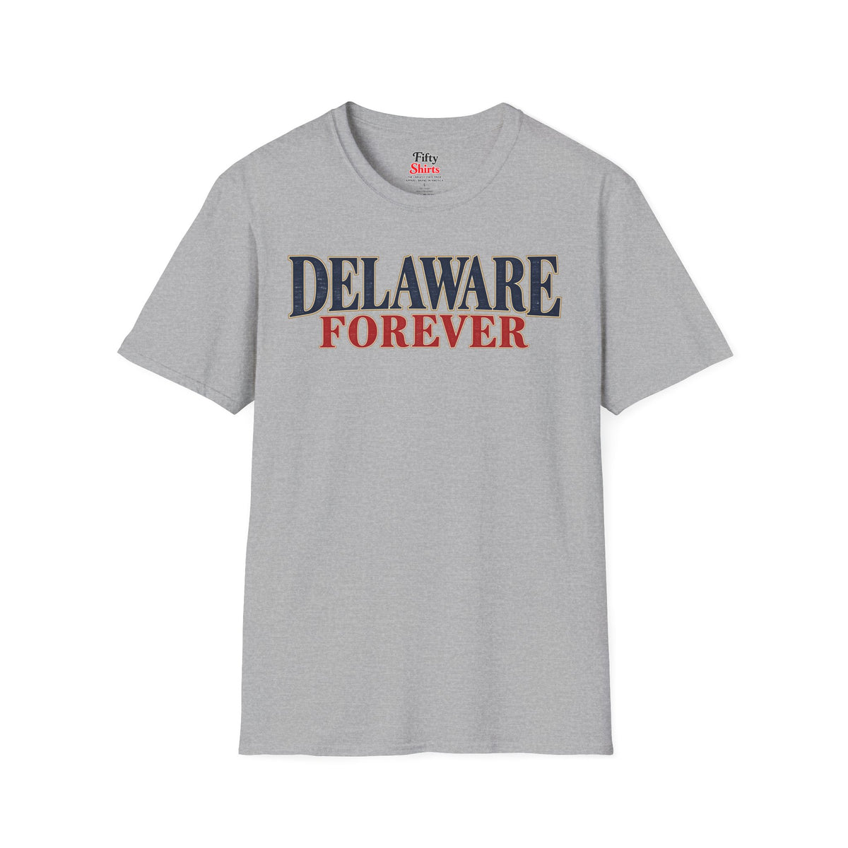 Delaware Forever Unisex Softstyle T Shirt State Name Graphic Tee