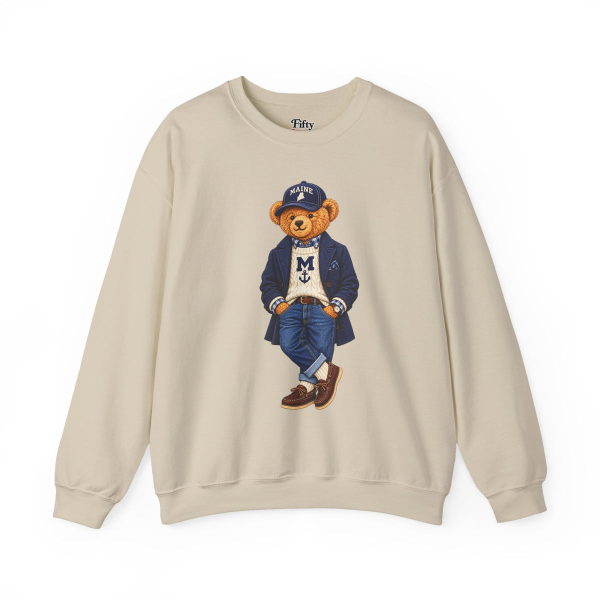 Maine- Game Day Teddy Bear Sweatshirt