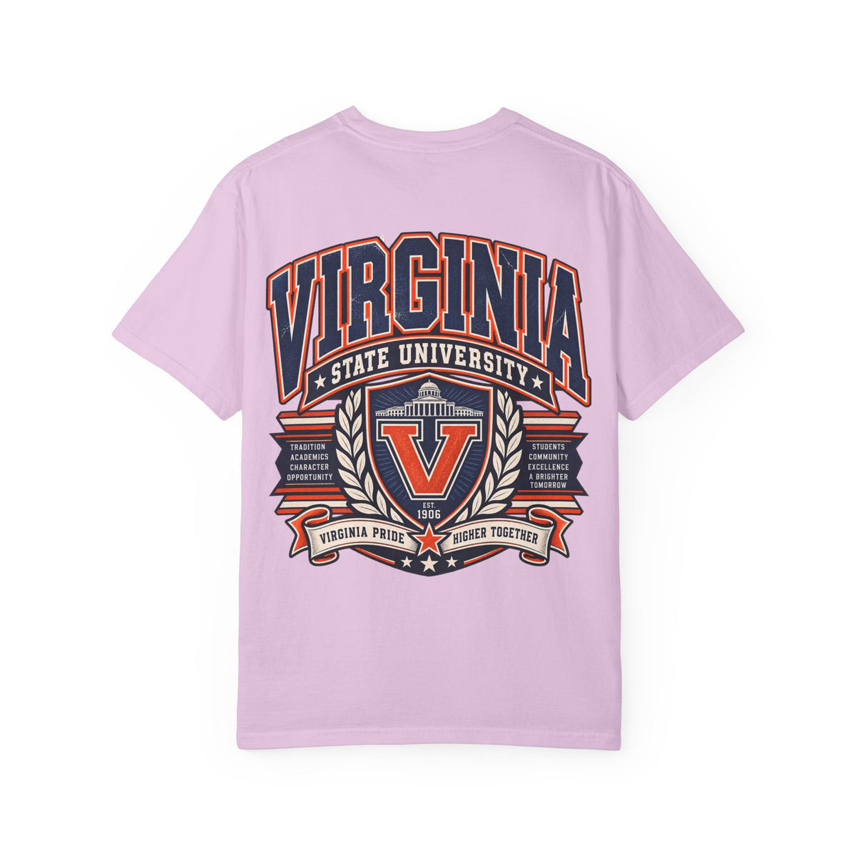 Virginia State University Unisex Comfort Color 1717 Streetwear Graphic Tee