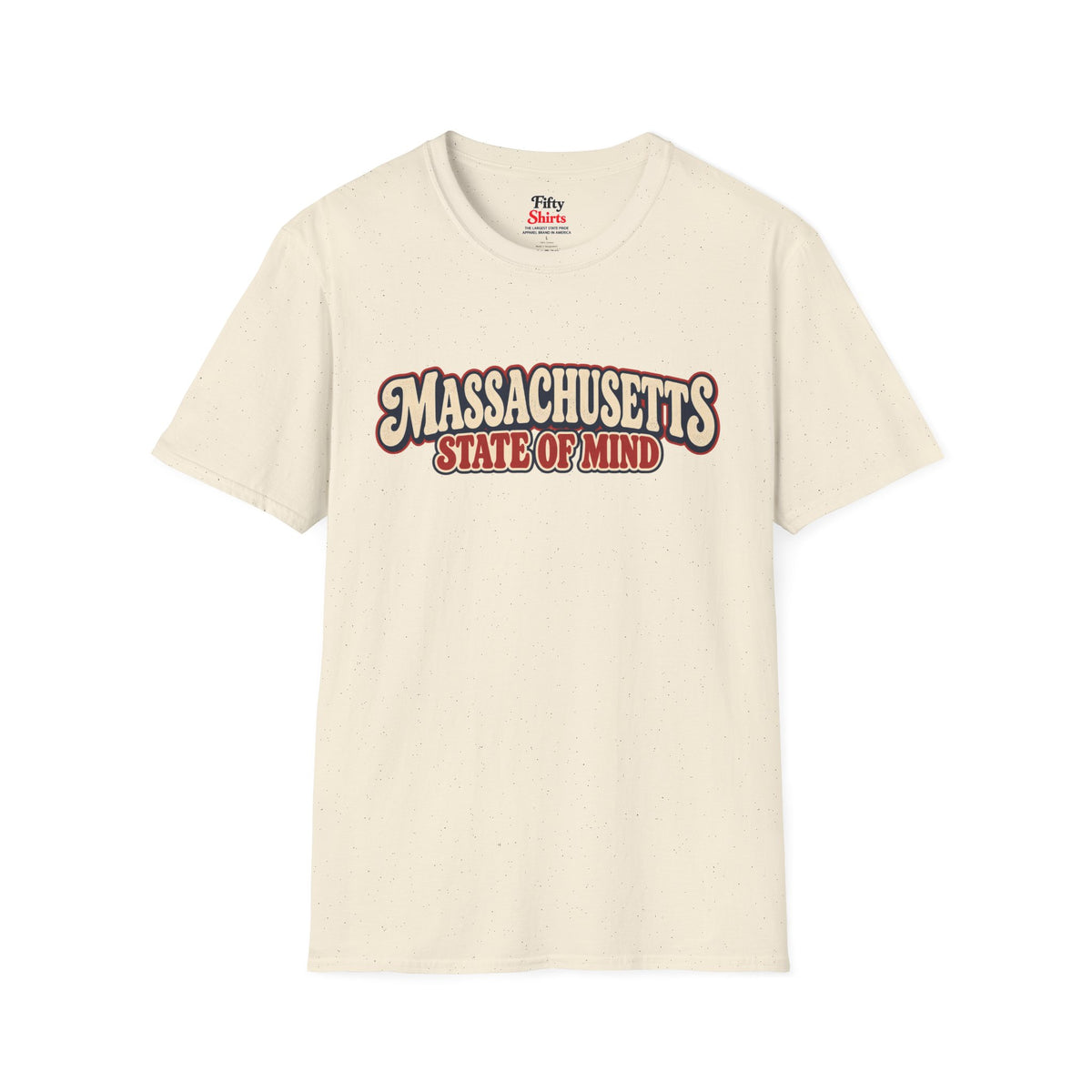 Massachusetts State Of Mind Unisex Softstyle T Shirt State Name Graphic Tee