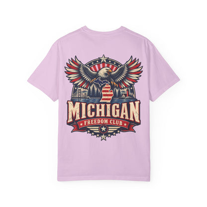 Michigan Freedom Club Unisex Comfort Color 1717 Streetwear Graphic Tee