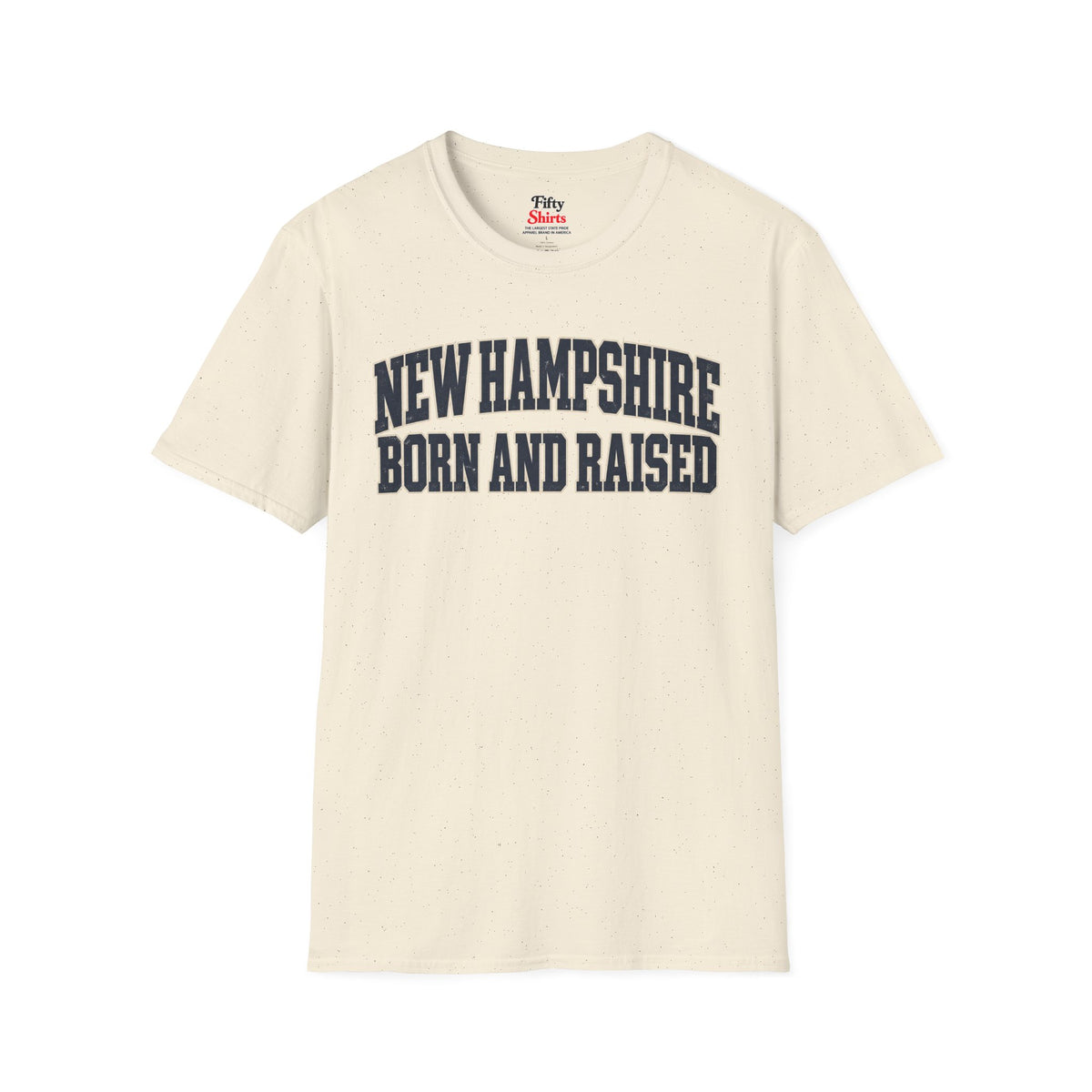 New Hampshire Born and Raised Unisex Softstyle T Shirt State Name Graphic Tee
