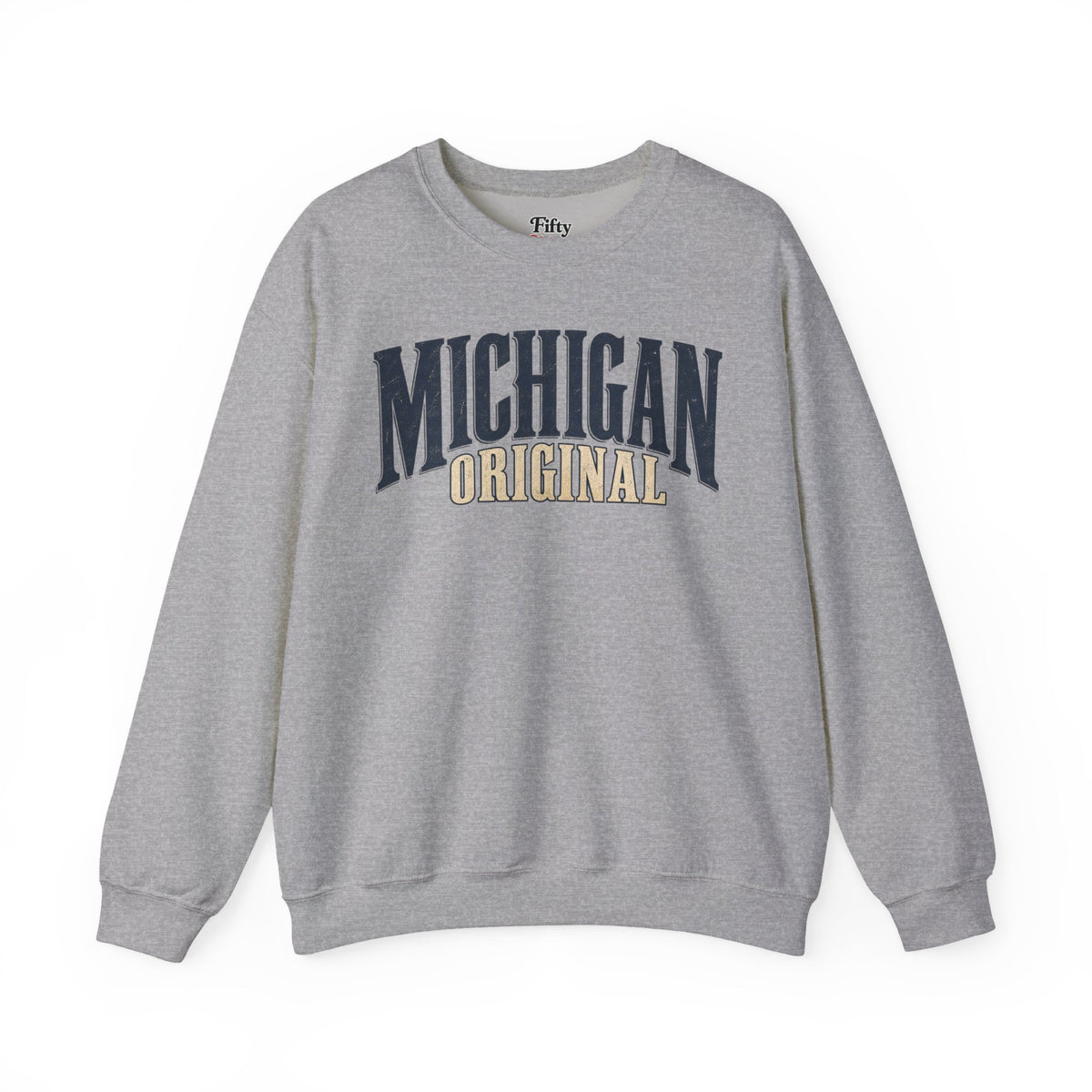 Michigan Original Unisex Crewneck Sweatshirt State Name Graphic