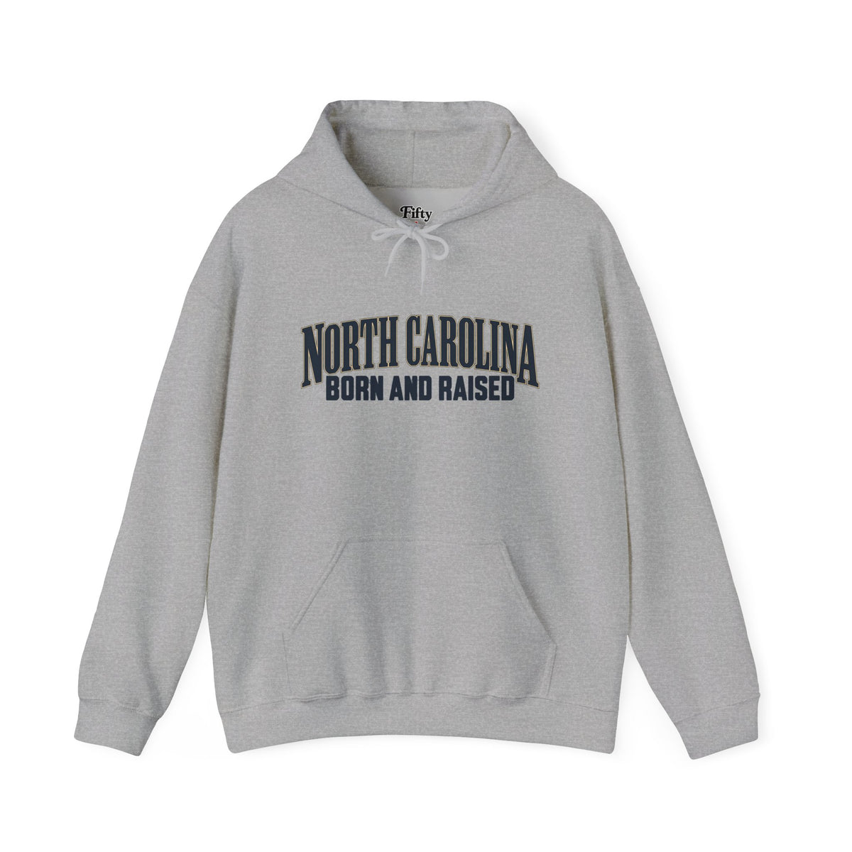 North Carolina Born and Raised Premium Heritage Unisex Hoodie Graphic
