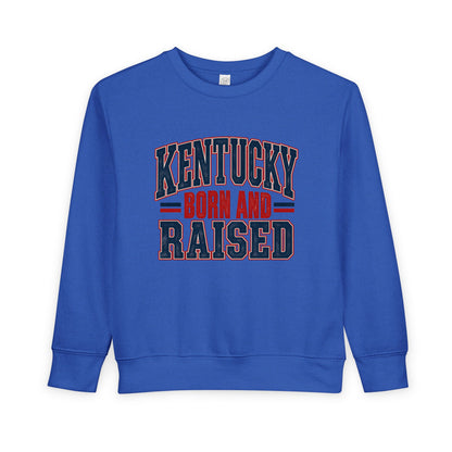 Kentucky Born and Raised Timeless Heritage Unisex Toddler Sweatshirt