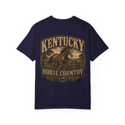 Kentucky Horse Country Unisex Comfort Color 1717 Streetwear Graphic Tee
