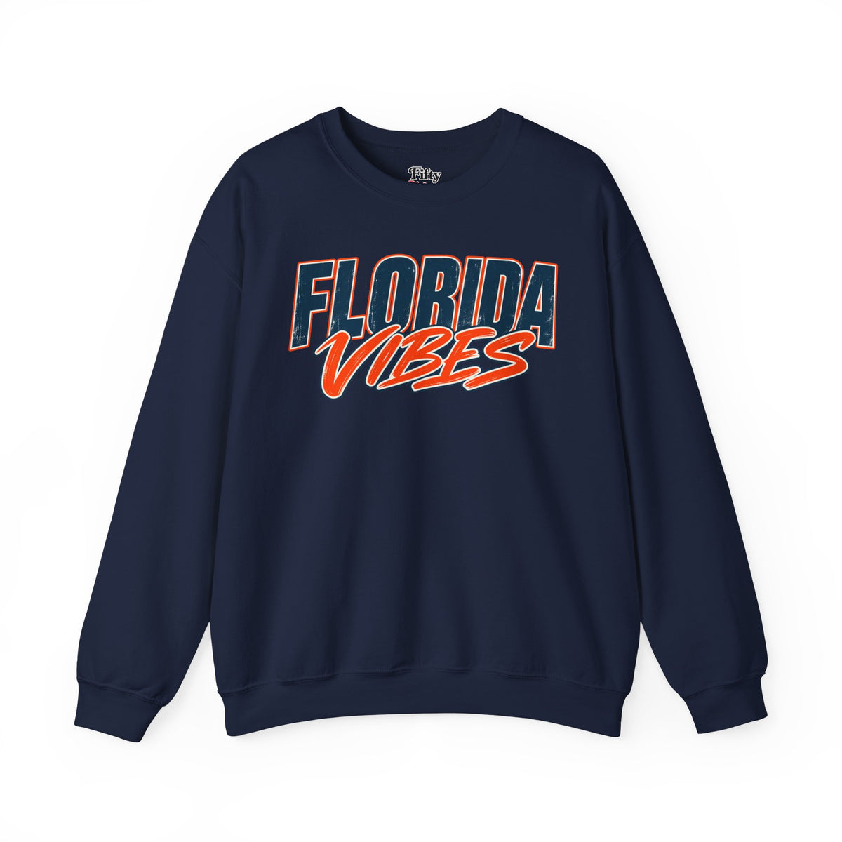 Florida Vibes Unisex Crewneck Sweatshirt State Name Graphic