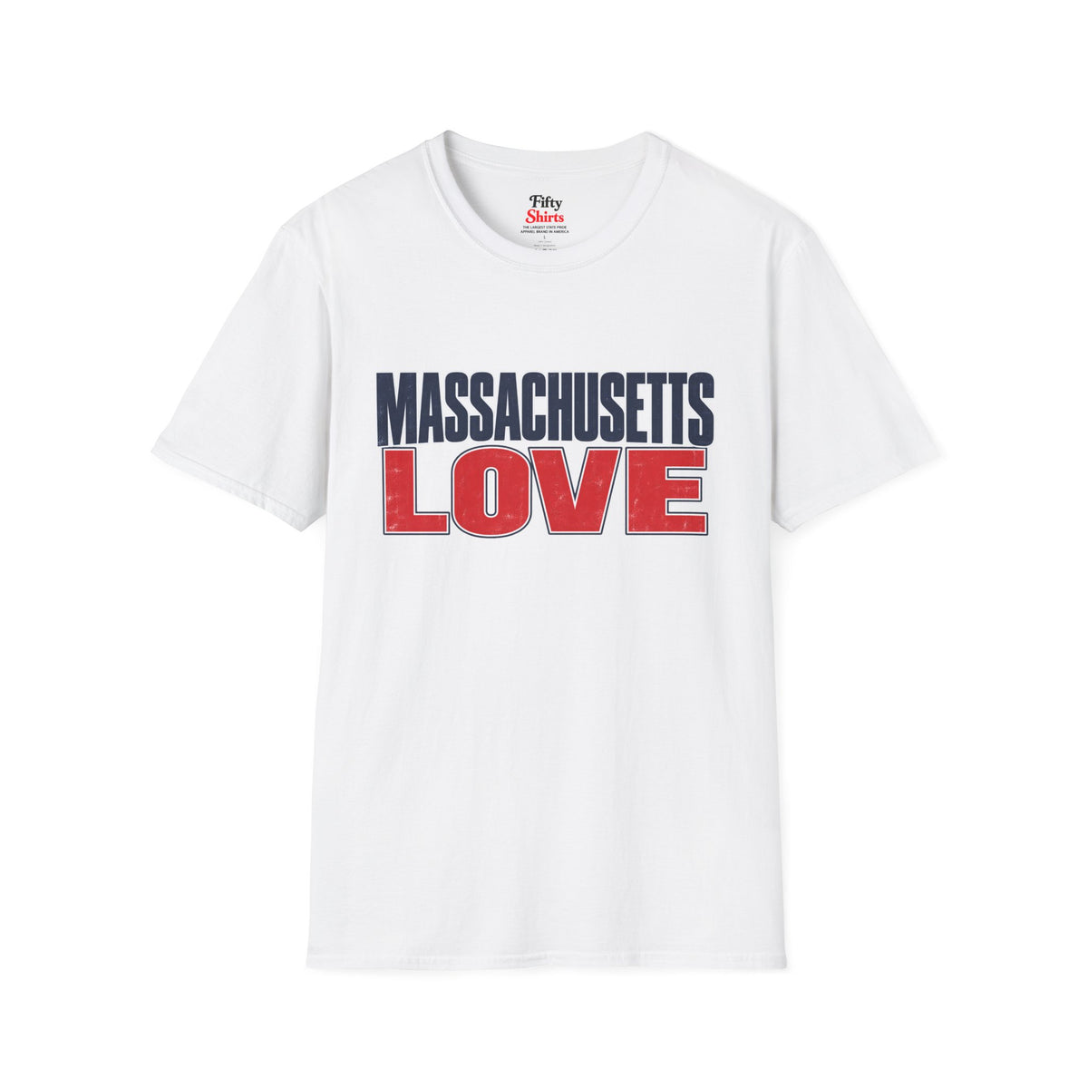 Massachusetts Love Unisex Softstyle T Shirt State Name Graphic Tee