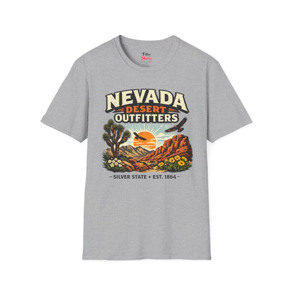 Nevada Desert Outfitters Unisex Softstyle T Shirt State Pride Graphic Tee Collections FS03