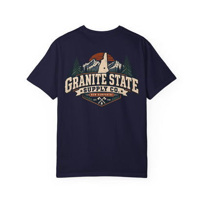 New Hampshire Granite State Supply Co Unisex Comfort Color 1717 Streetwear Graphic Tee