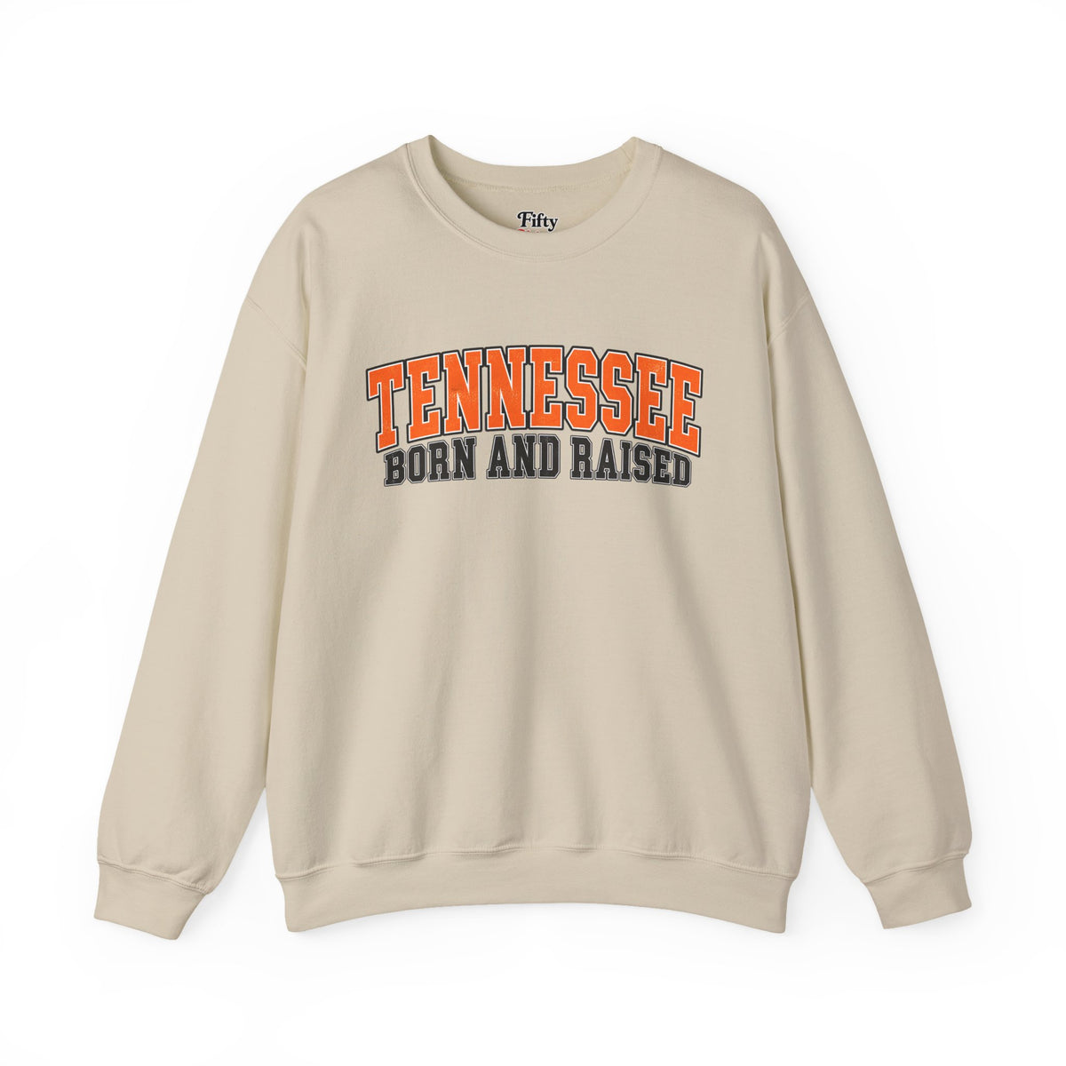 Tennessee Born and Raised Vintage Athletic Unisex Sweatshirt Graphic