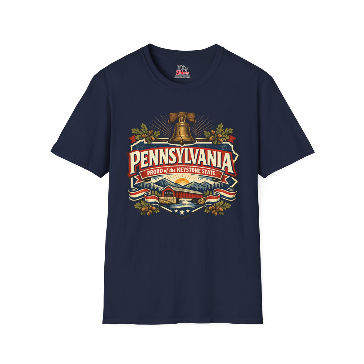 Pennsylvania State Pride Unisex Softstyle T Shirt State Pride Graphic Tee Collections FS03