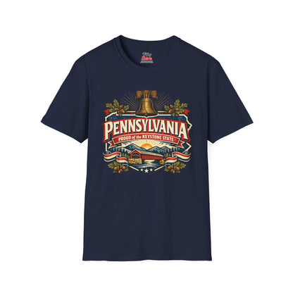 Pennsylvania State Pride Unisex Softstyle T Shirt State Pride Graphic Tee Collections FS03