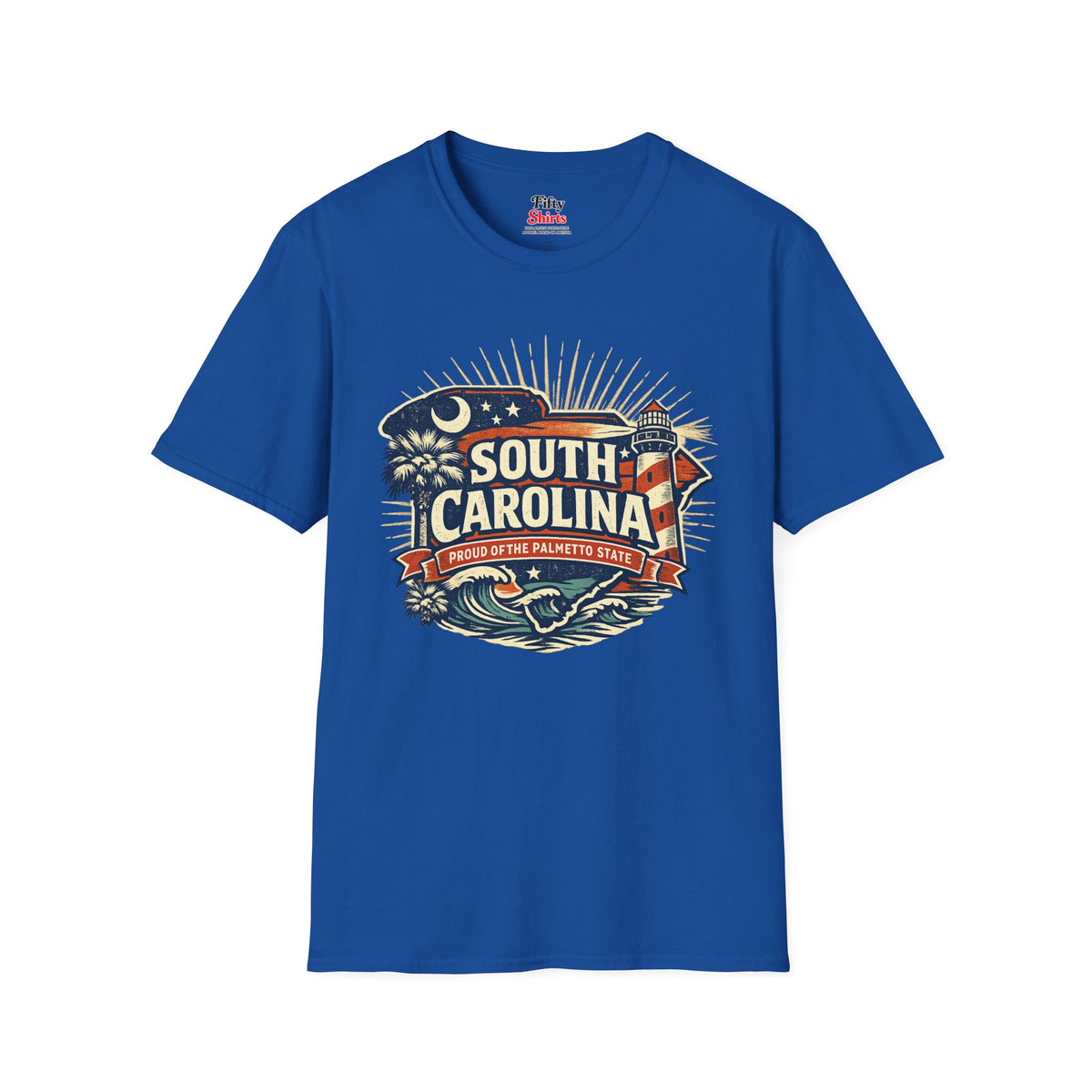 South Carolina State Pride Unisex Softstyle T Shirt State Pride Graphic Tee Collections FS03