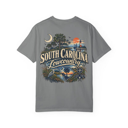 South Carolina Lowcountry Unisex Comfort Color 1717 Streetwear Graphic Tee