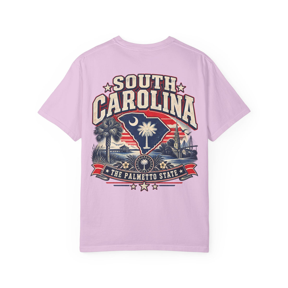 South Carolina The Palmetto State Unisex Comfort Color 1717 Streetwear Graphic Tee