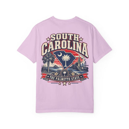 South Carolina The Palmetto State Unisex Comfort Color 1717 Streetwear Graphic Tee