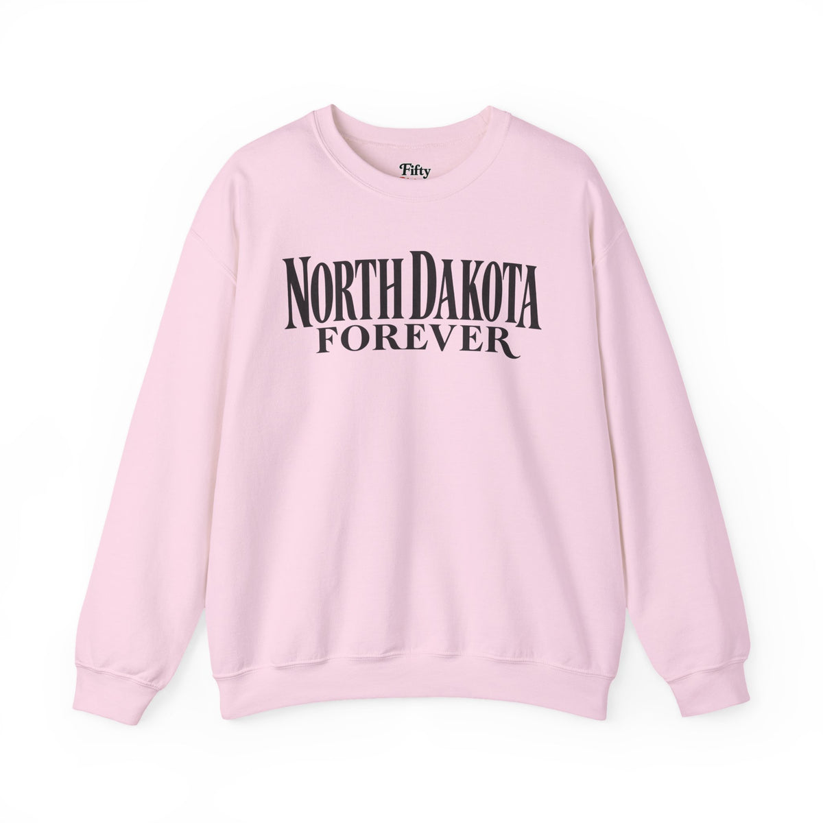 North Dakota Forever Unisex Crewneck Sweatshirt State Name Graphic