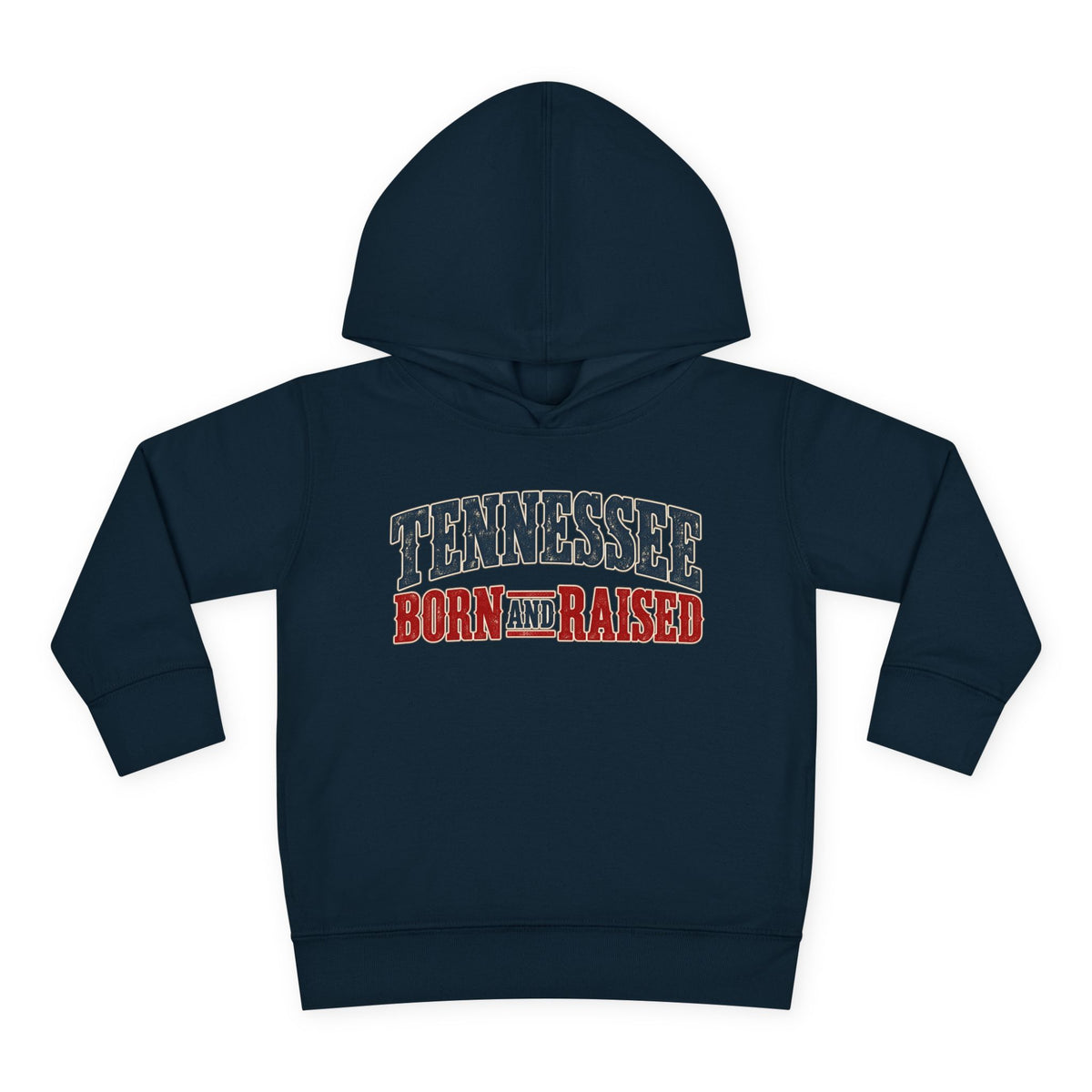 Tennessee Born and Raised Vintage Americana Unisex Toddler Pullover Fleece Hoodie