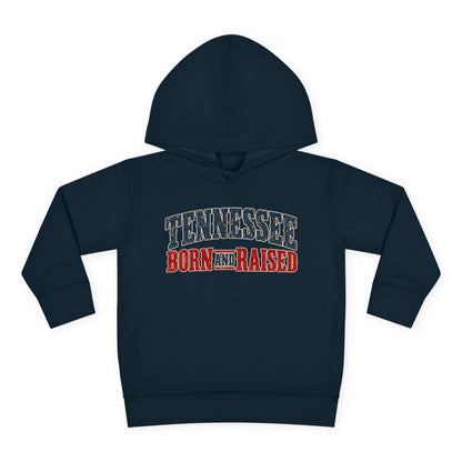 Tennessee Born and Raised Vintage Americana Unisex Toddler Pullover Fleece Hoodie
