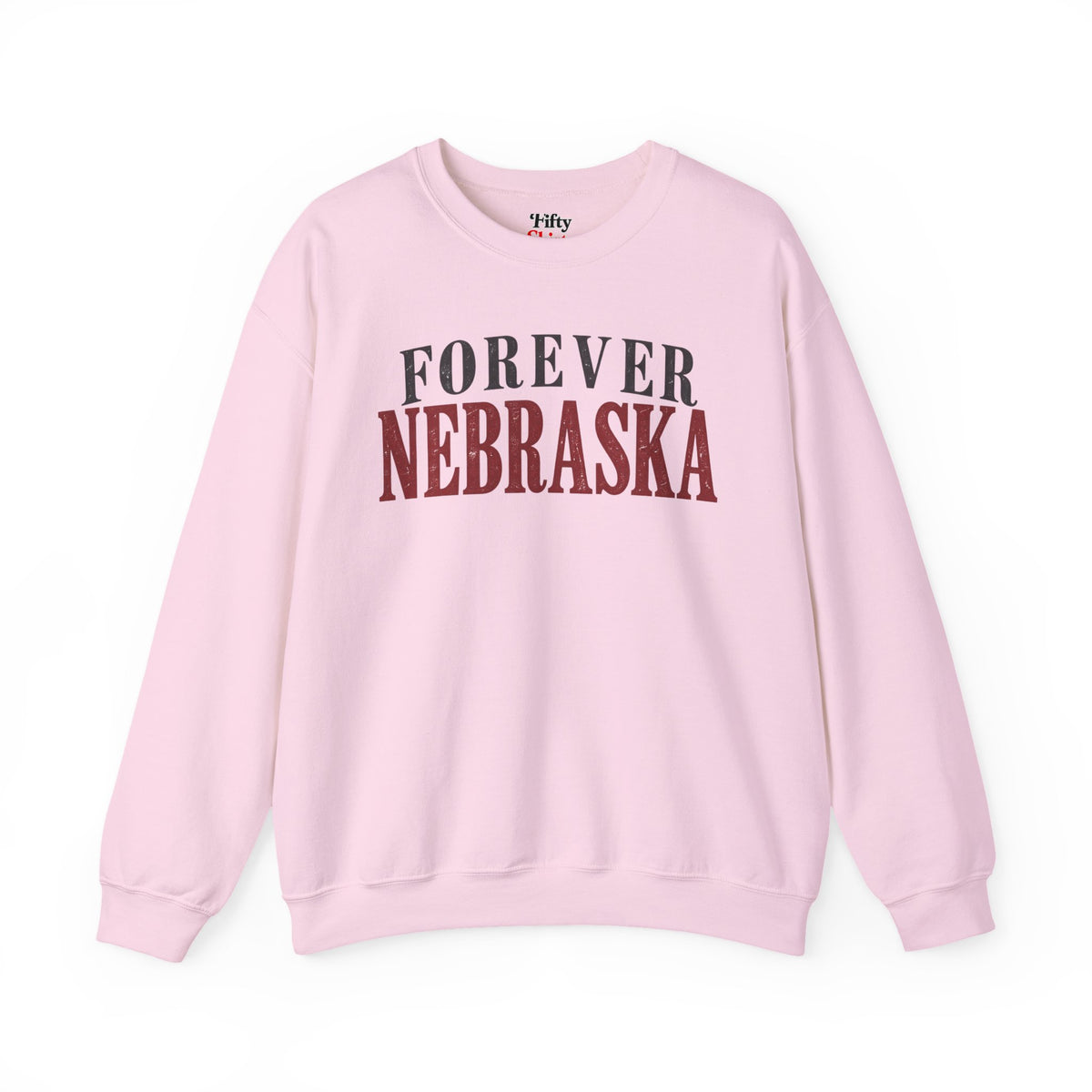 Forever Nebraska Unisex Crewneck Sweatshirt State Name Graphic