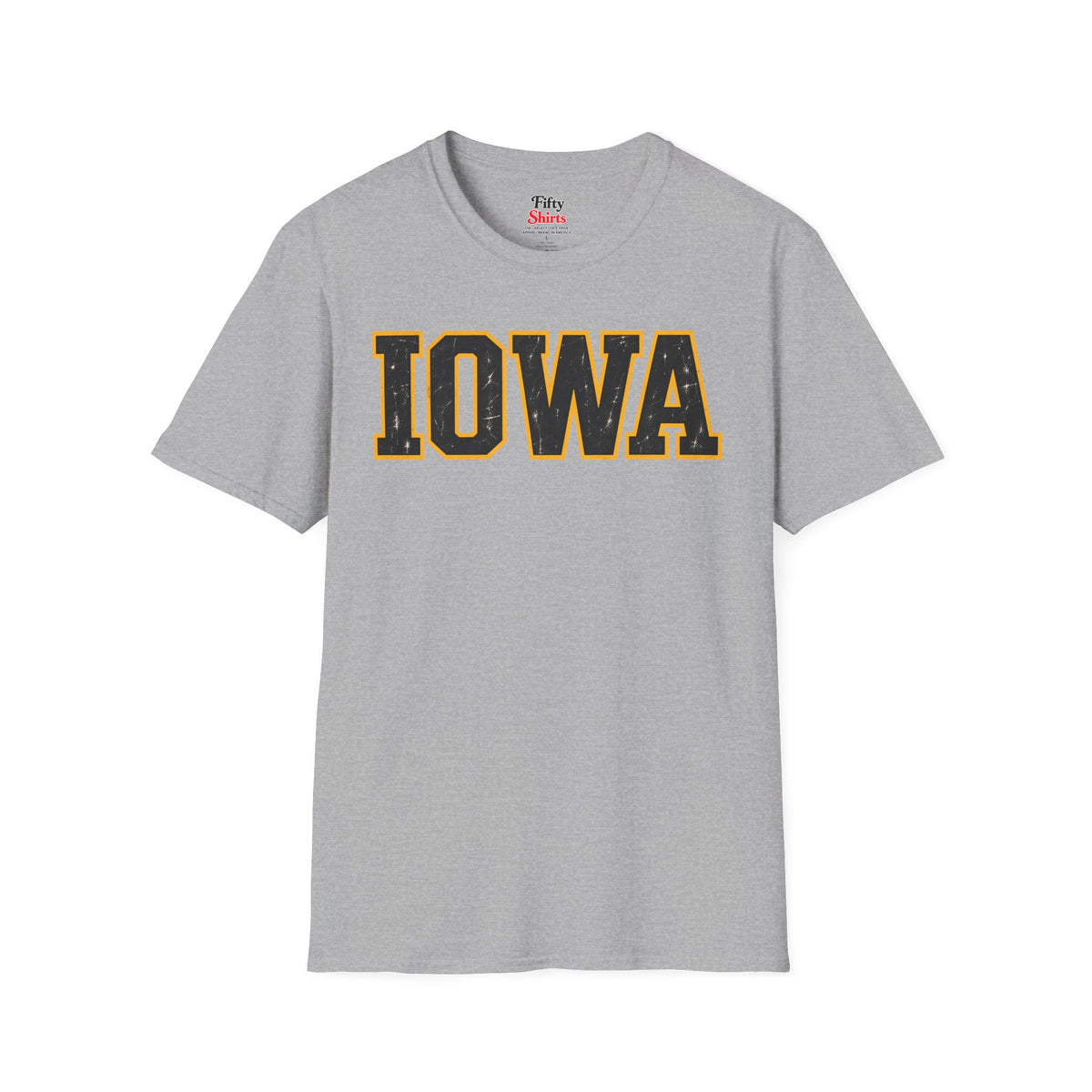 Iowa Unisex Softstyle T Shirt State Name Graphic Tee