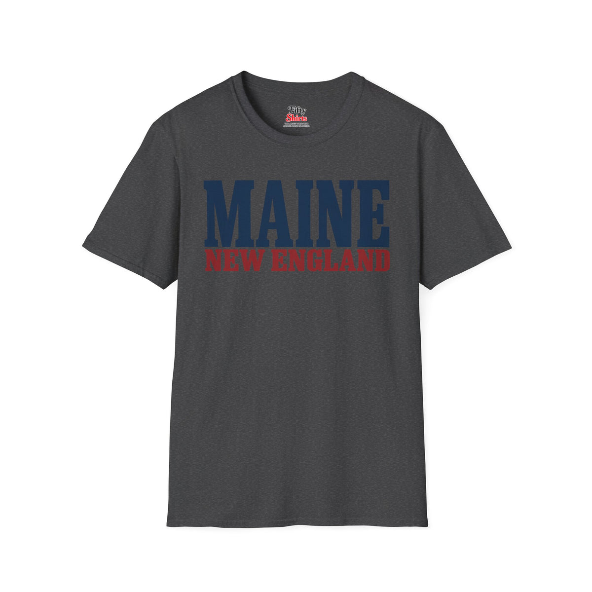 Maine New England Unisex Softstyle T Shirt State Name Graphic Tee
