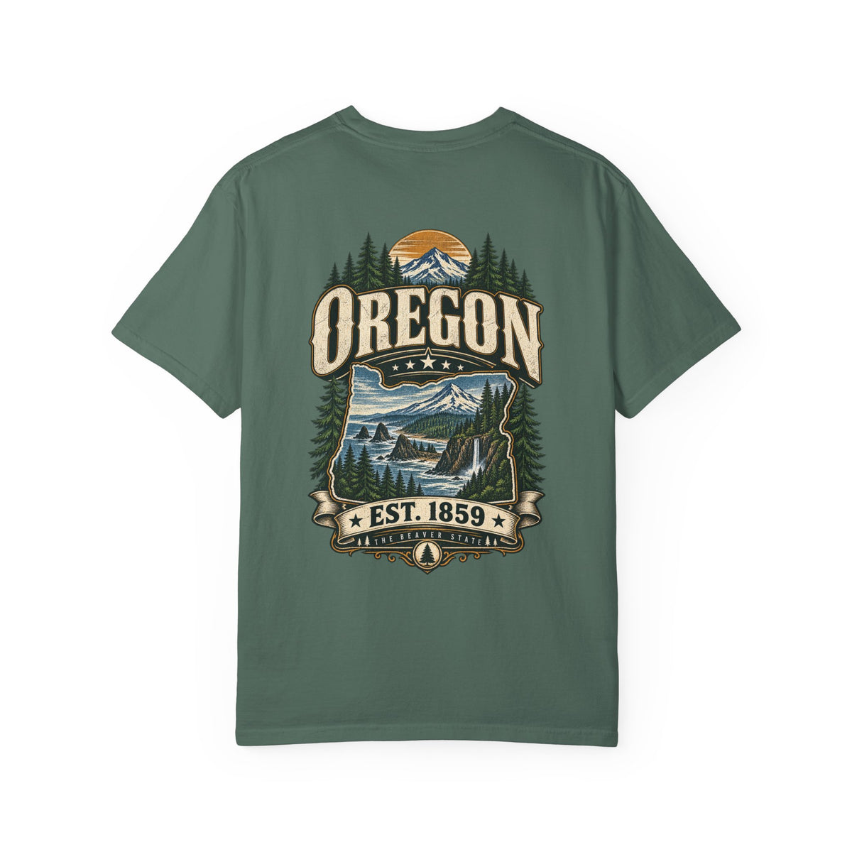 Oregon Established 1859 Unisex Comfort Color 1717 Streetwear Graphic Tee