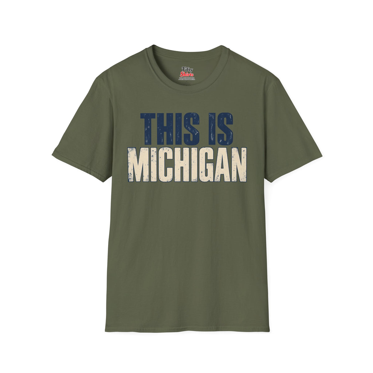 This is Michigan Unisex Softstyle T Shirt State Name Graphic Tee