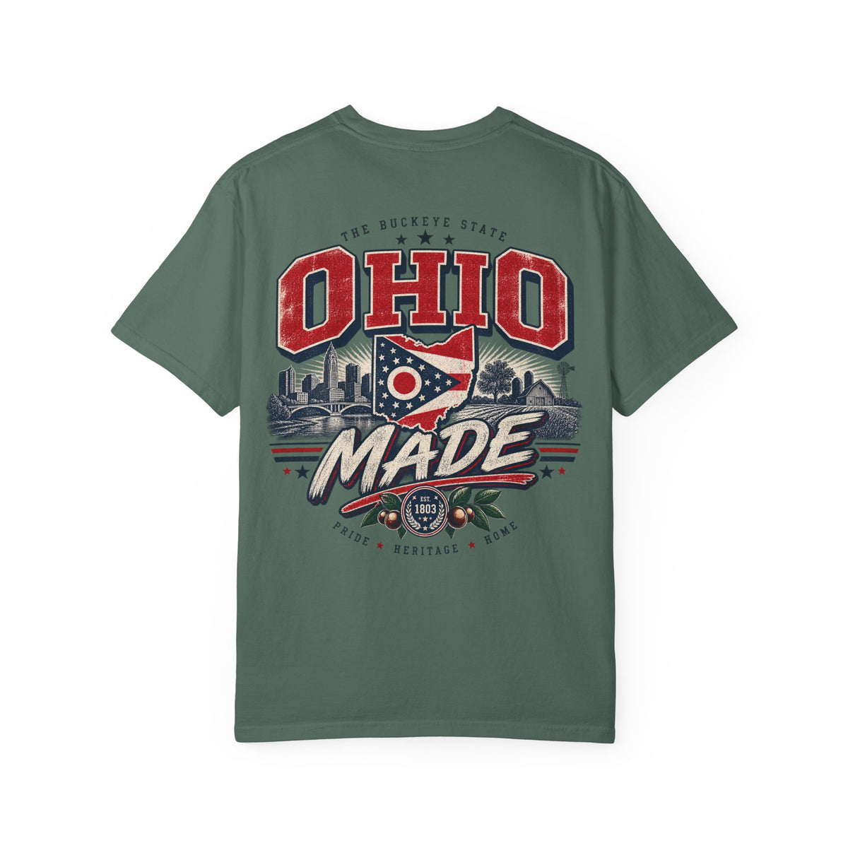 Ohio Made Unisex Comfort Color 1717 Streetwear Graphic Tee