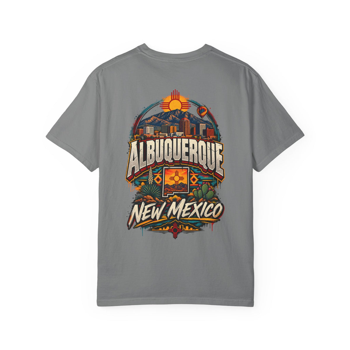 Albuquerque New Mexico Unisex Comfort Color 1717 Streetwear Graphic Tee