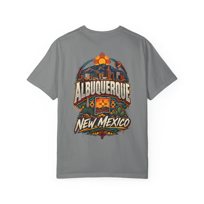 Albuquerque New Mexico Unisex Comfort Color 1717 Streetwear Graphic Tee