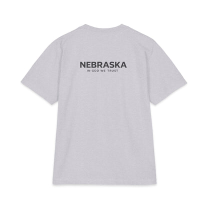 Nebraska All State In God We Trust Unisex Max Heavyweight Short Sleeve