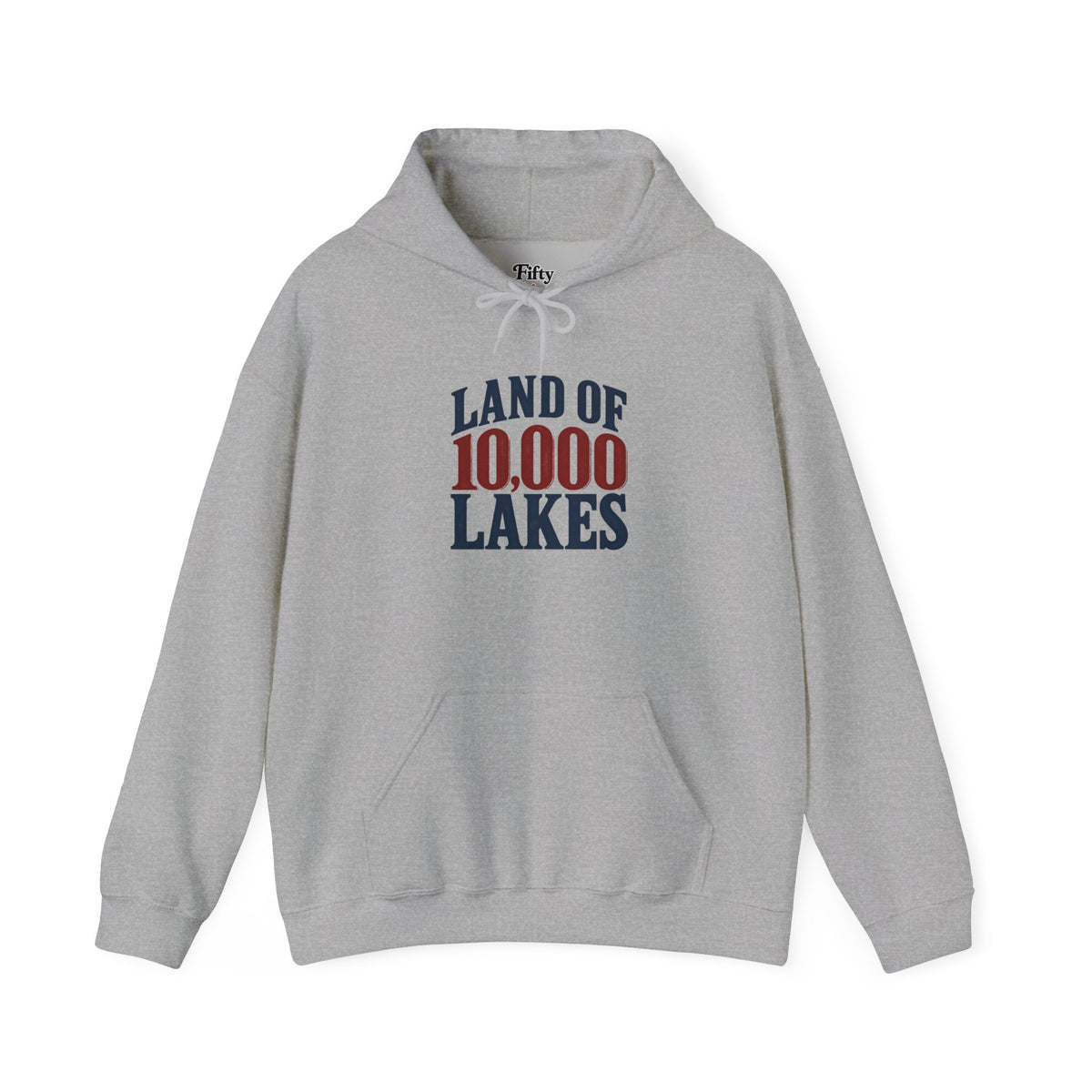 Minnesota Land of 10,000 Lakes Unisex Hoodie State Name Graphic