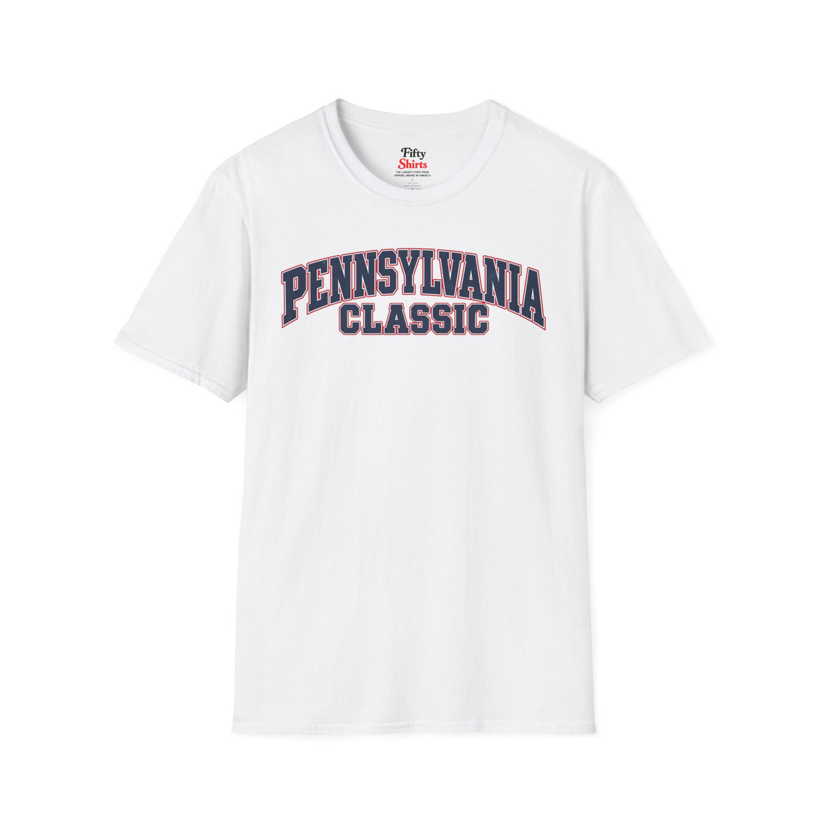 Pennsylvania Classic Unisex Softstyle T Shirt State Name Graphic Tee
