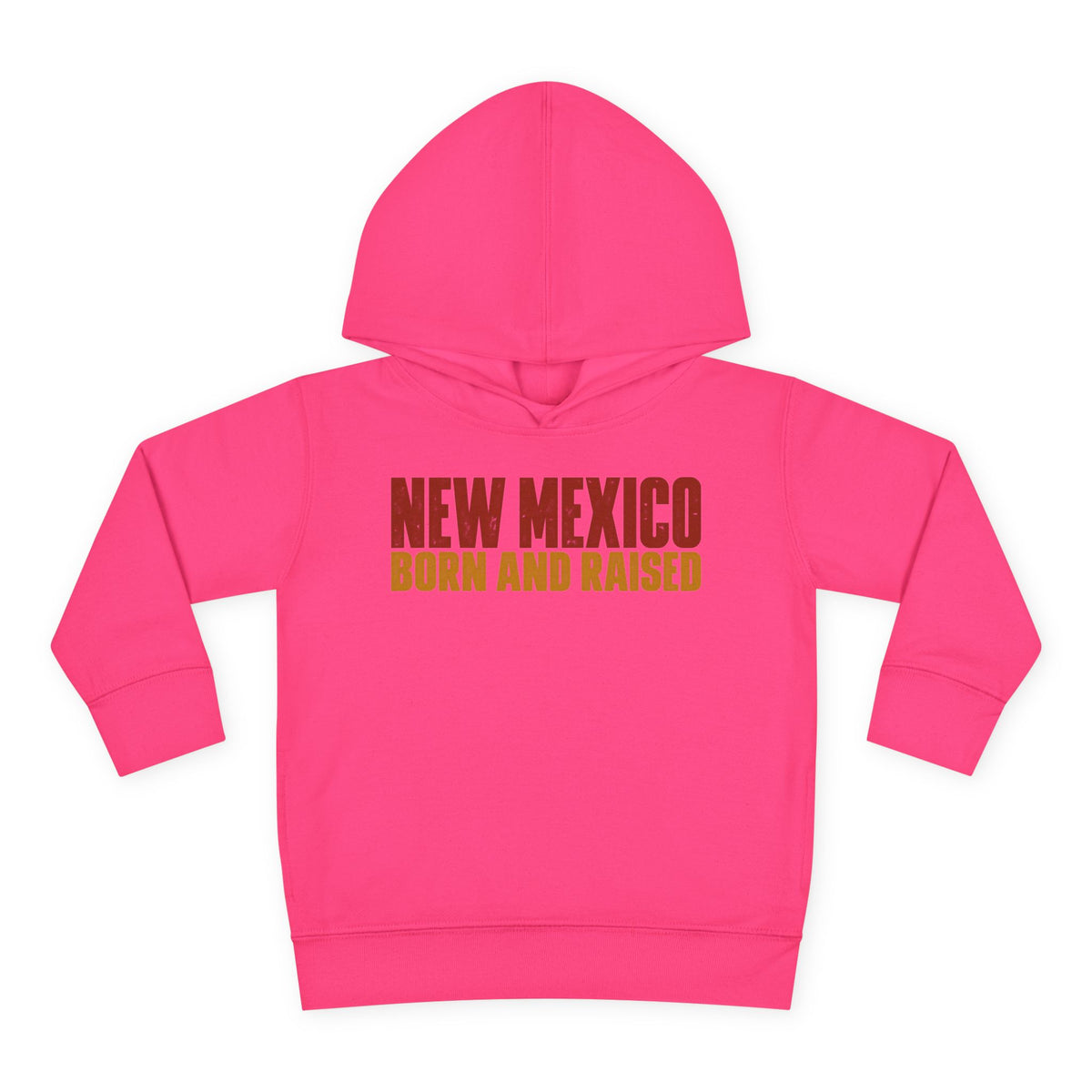 New Mexico Born and Raised Minimal Vintage Unisex Toddler Pullover Fleece Hoodie