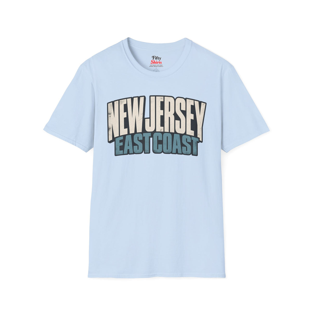 New Jersey East Coast Unisex Softstyle T Shirt State Name Graphic Tee