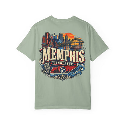 Memphis Tennessee Unisex Comfort Color 1717 Streetwear Graphic Tee