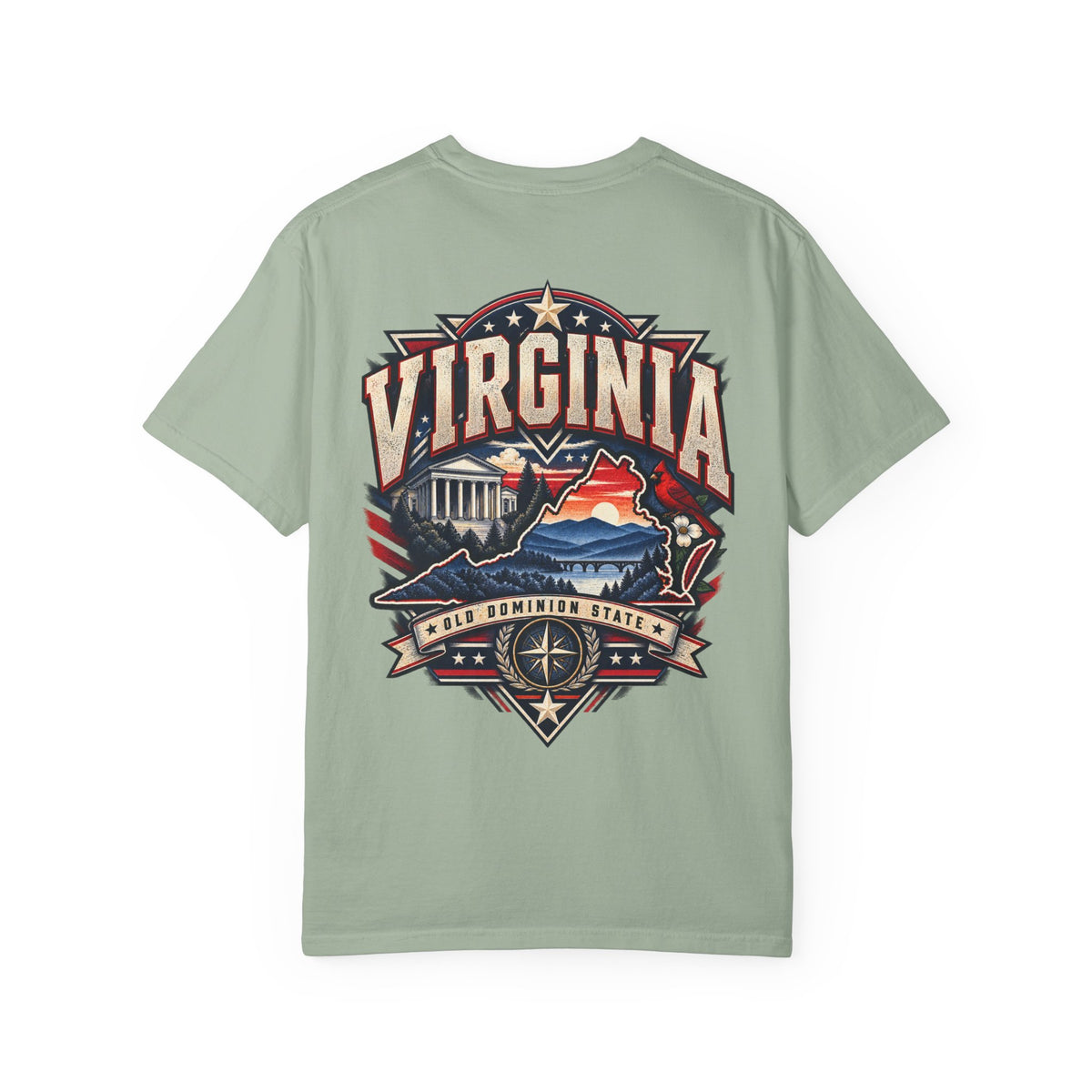 Virginia Premium Streetwear Unisex Comfort Color 1717 Streetwear Graphic Tee