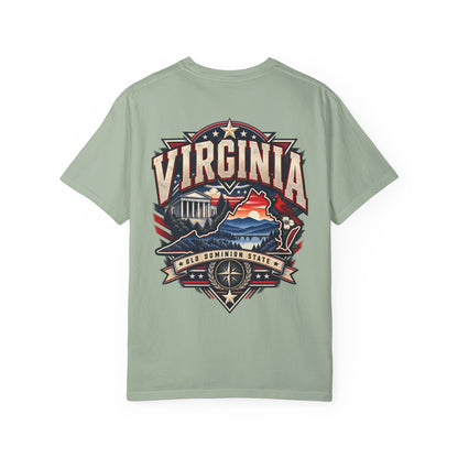 Virginia Premium Streetwear Unisex Comfort Color 1717 Streetwear Graphic Tee