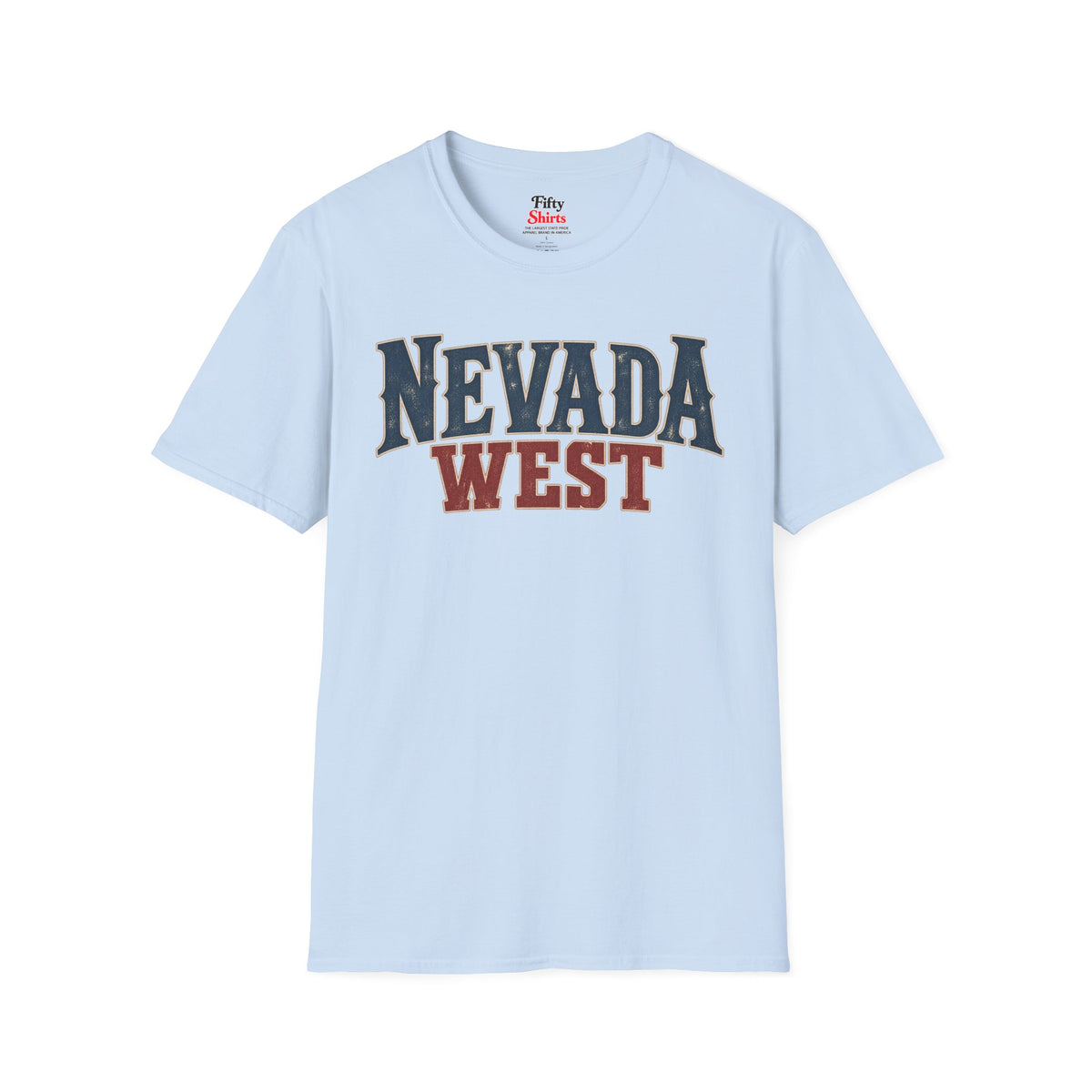 Nevada West Unisex Softstyle T Shirt State Name Graphic Tee
