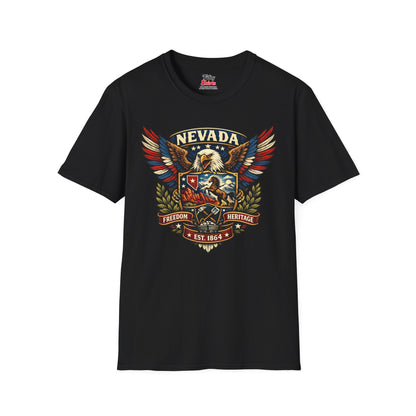 Nevada Americana Eagle Unisex Softstyle T Shirt State Pride Graphic Tee Collections FS03