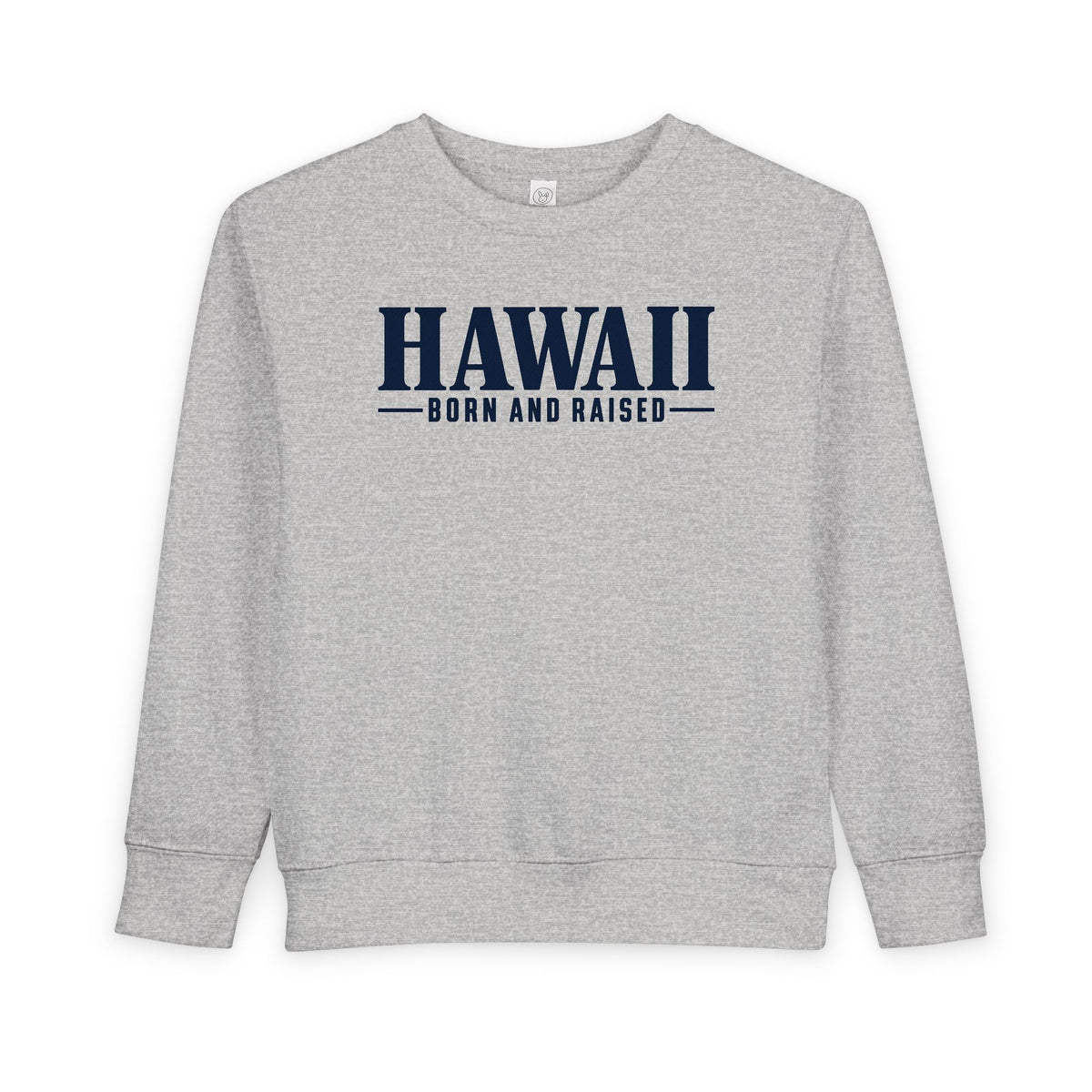 Hawaii Born and Raised Luxury Streetwear Unisex Toddler Sweatshirt