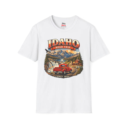Idaho Road Trip Unisex Softstyle T Shirt State Pride Graphic Tee Collections FS03