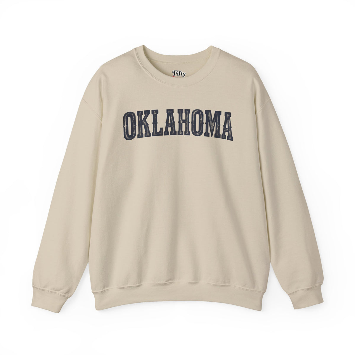 Oklahoma Unisex Crewneck Sweatshirt State Name Graphic