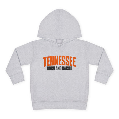 Tennessee Born and Raised Modern Southern Streetwear Unisex Toddler Pullover Fleece Hoodie
